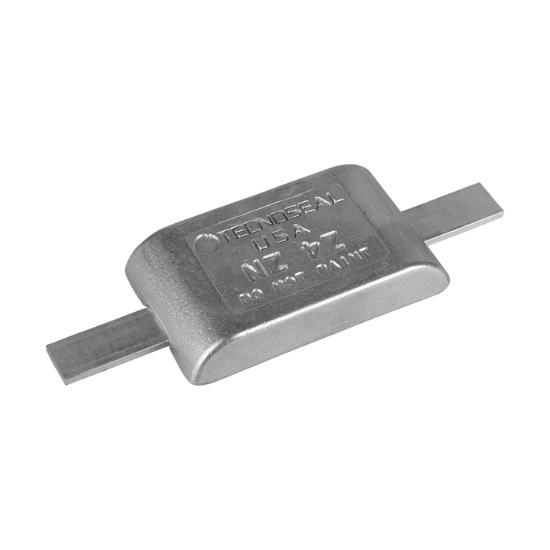 anodo a saldare in zinco con inserto in alluminio