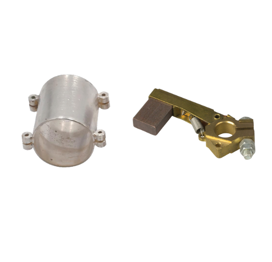 N.1 anello di strisciamento in bagno di argento ø 40, con N.1 portaspazzole e N.1 spazzola in grafite