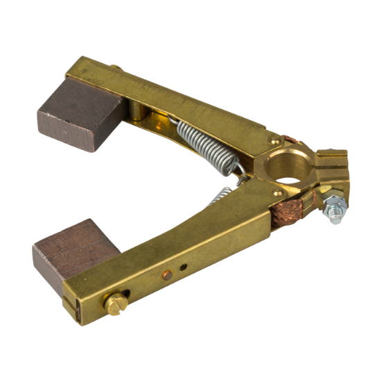 N.1 anello di strisciamento in bagno di argento ø 115, con N.1 portaspazzole e N.2 spazzole in grafite