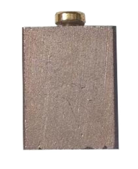 N.1 anello di strisciamento in bagno di argento ø 115, con N.1 portaspazzole e N.2 spazzole in grafite