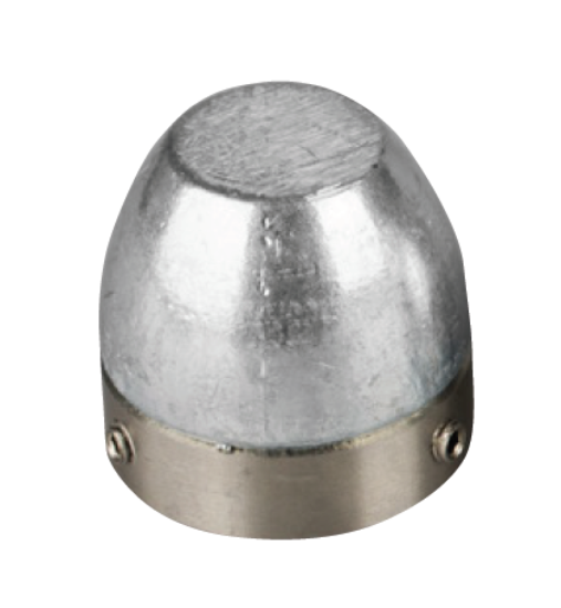 ogiva bosvik in zinco con inserto inox ø25