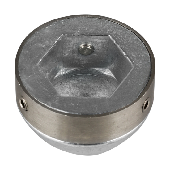 ogiva bosvik in zinco con inserto inox ø25