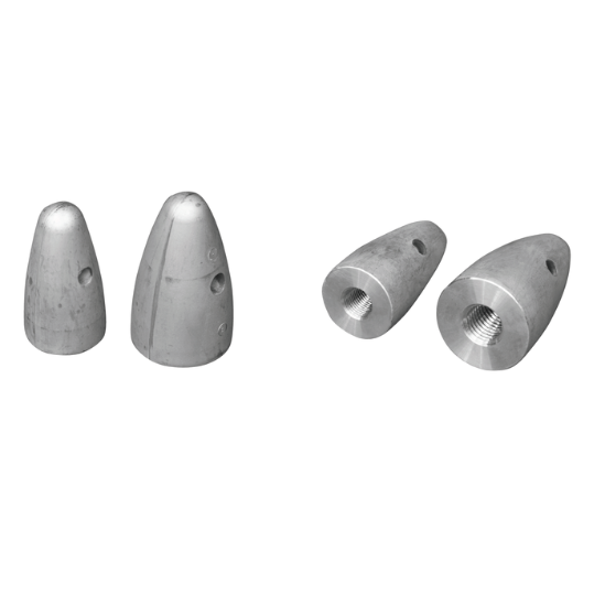 Ogiva per eliche in bronzo a passo fisso Volvo Penta per asse ø 25  16x1,5