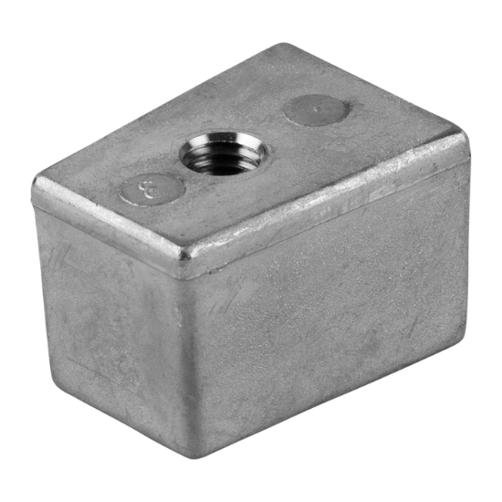 Selva cube anode with hole - Anodo a cubo con foro