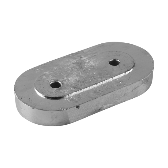 Kamewa  oval plate anode for engines - Piastra ovale asolata per motori Kamewa
